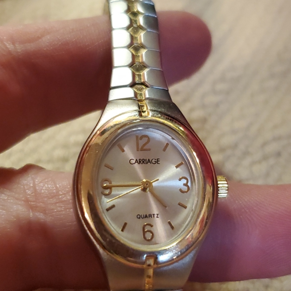 Carriage by Timex two tone watch